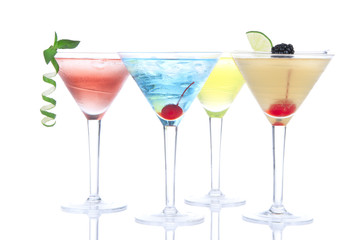 Tropical Martini Cocktails with vodka