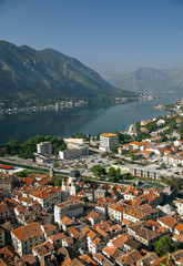 Naklejka na ściany i meble kotor town in montenegro