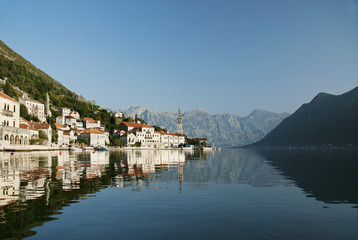 Fototapeta na wymiar perast in kotor bay montenegro