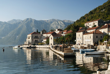 Fototapeta na wymiar perast village near kotor in montenegro