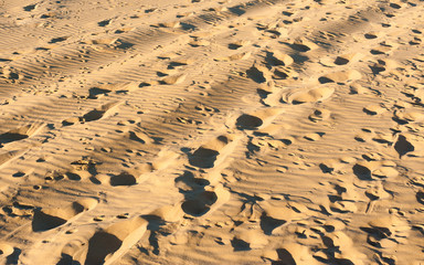 Footprints on sand