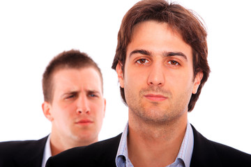 Portrait of  business men working together