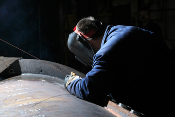 working at the factory