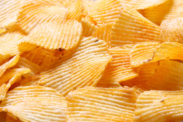 Potato chips background