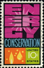 Energy Conservation. US postage.