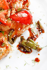 meat with vegetables