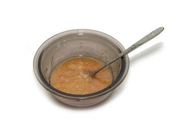 honey and garlic in a bowl