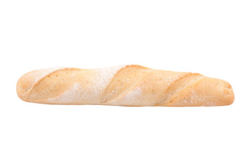 long loaf isolated on white background