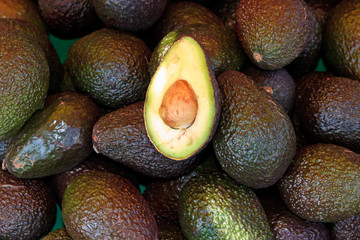 Fresh avocados at local market