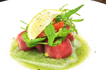 Tuna mango salsa