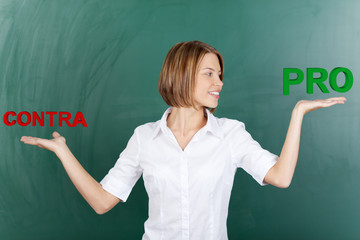 pro und contra vor der tafel