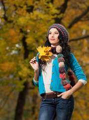 woman autumn