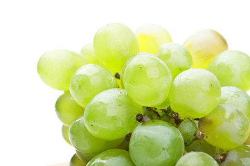 fresh green grapes