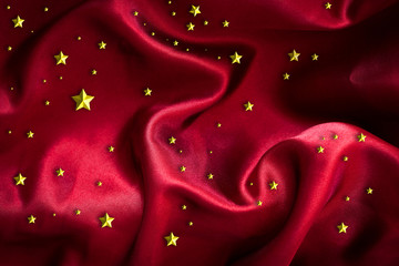 red satin background