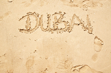 Dubai Sand Letters