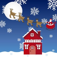 Fototapeta premium landscape christmas