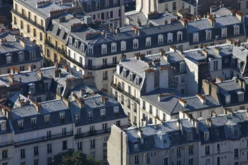 Wandcirkels aluminium daken van parijs 001 © franz massard
