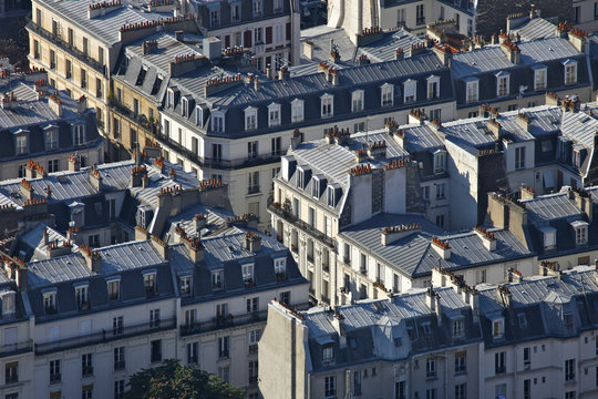 Fototapeta toits de paris 001