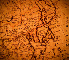 Fototapeta premium vintage map
