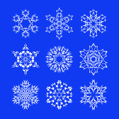 Snowflakes set