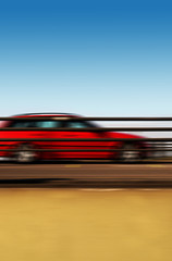 Fototapeta na wymiar speeding car
