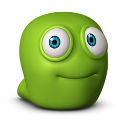 cute green monster