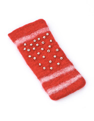 Mobile phone isolated case on a white background