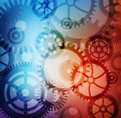 Abstract background with gears. eps10 vector