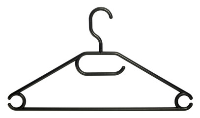 black clothes hanger