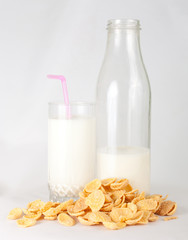 Milk and cornflakes