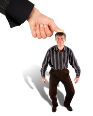man under the thumb