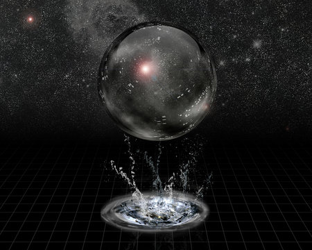 Crystal Sphere and splash before stars