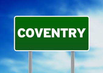 Green Road Sign -  Coventry, England