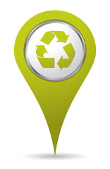 green location recycling icon