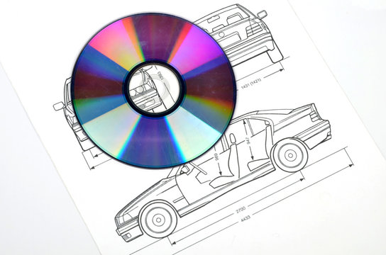 Car blueprint and DVD