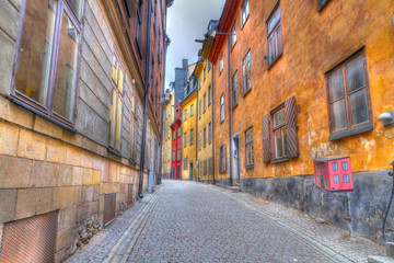 Gamla Stan,The Old Town in Stockholm, Sweden