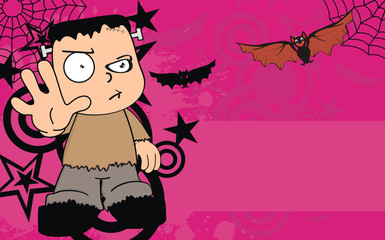 frankenstein cartoon background2