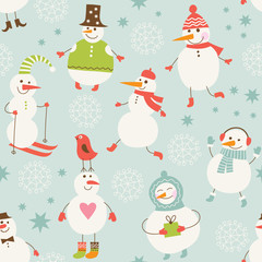 seamless Christmas and New Year's background