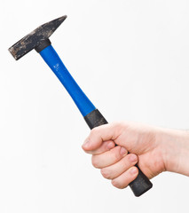 hand with hammer