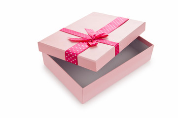 Gift boxes isolated on the white