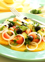 Mediterranean salad vertical