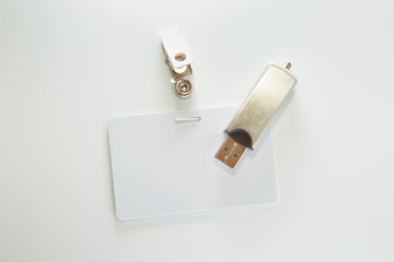 Badge and USB flash drive