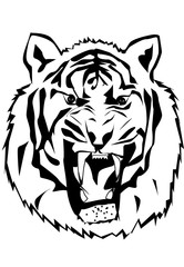 Tiger silhouette