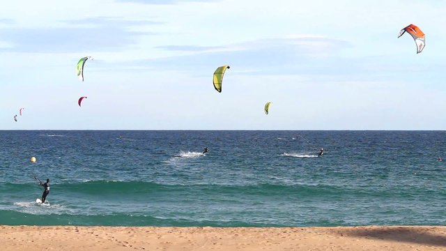 Seaside fun with kite