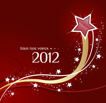 Carte de voeux bonne ann&eacute;e 2012