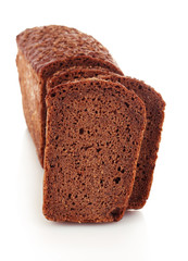 Bread isolated on white