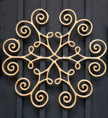 gold metal decorative iron