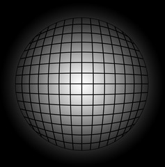 Abstract lines sphere illustration