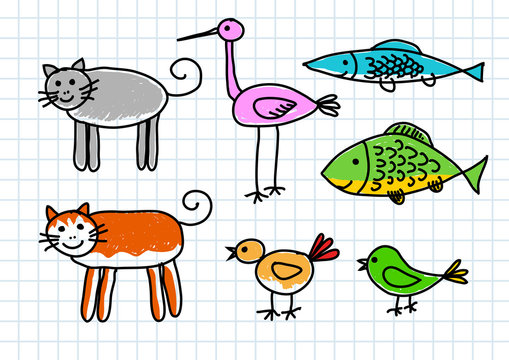Drawing of animals