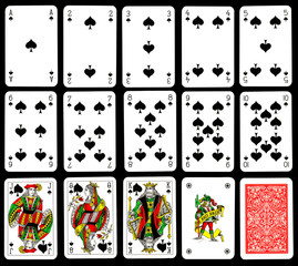 Playing cards - Spades - 36199773